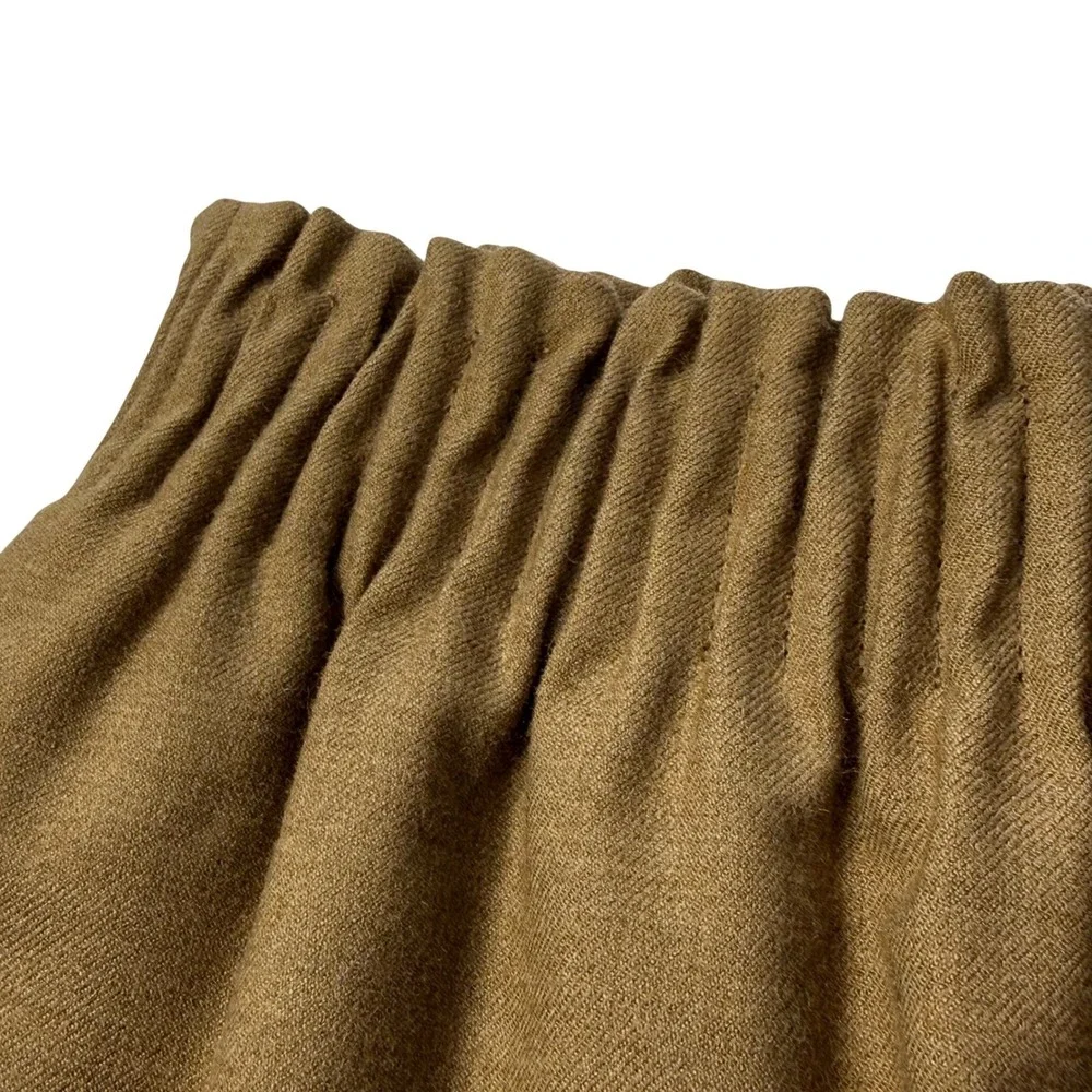 J.Crew Wool-Blend Gathered Waist‎ Mini Skirt Camel Womens 0